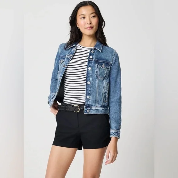 J. Crew Women’s Classic Chino 3.5” Inseam 100% Cotton Shorts Black NWT - Picture 1 of 16